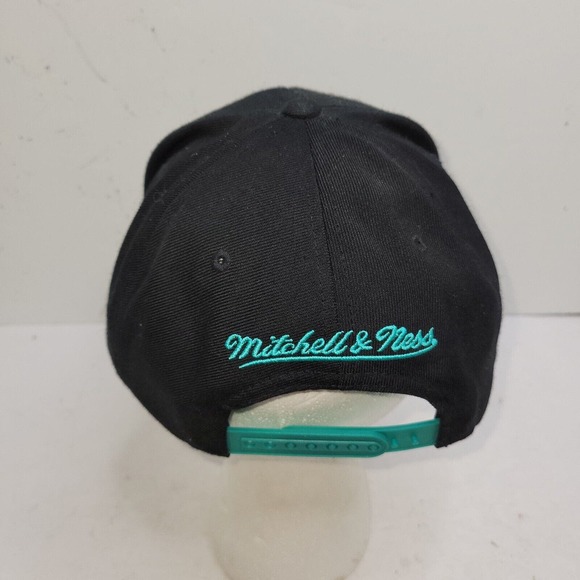 San Antonio Spurs Snapback Hat Black Blue Hardwood Classic Mitchell & Ness NBA - Picture 3 of 16